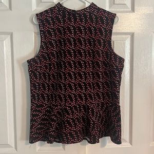 Sleeveless Banana Republic peplum top